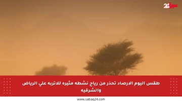 طقس اليوم الأرصاد تحذر من رياح نشطة مثيرة للأتربة على الرياض والشرقية